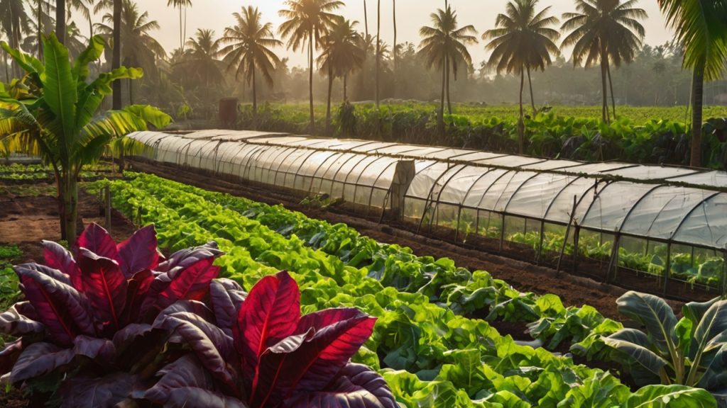 fresh exotic and organic vegetable farm of yellofarms